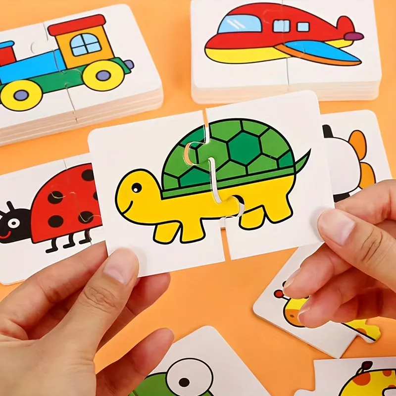 32pc Animal Matching Puzzles  Cognition Cards for Kids