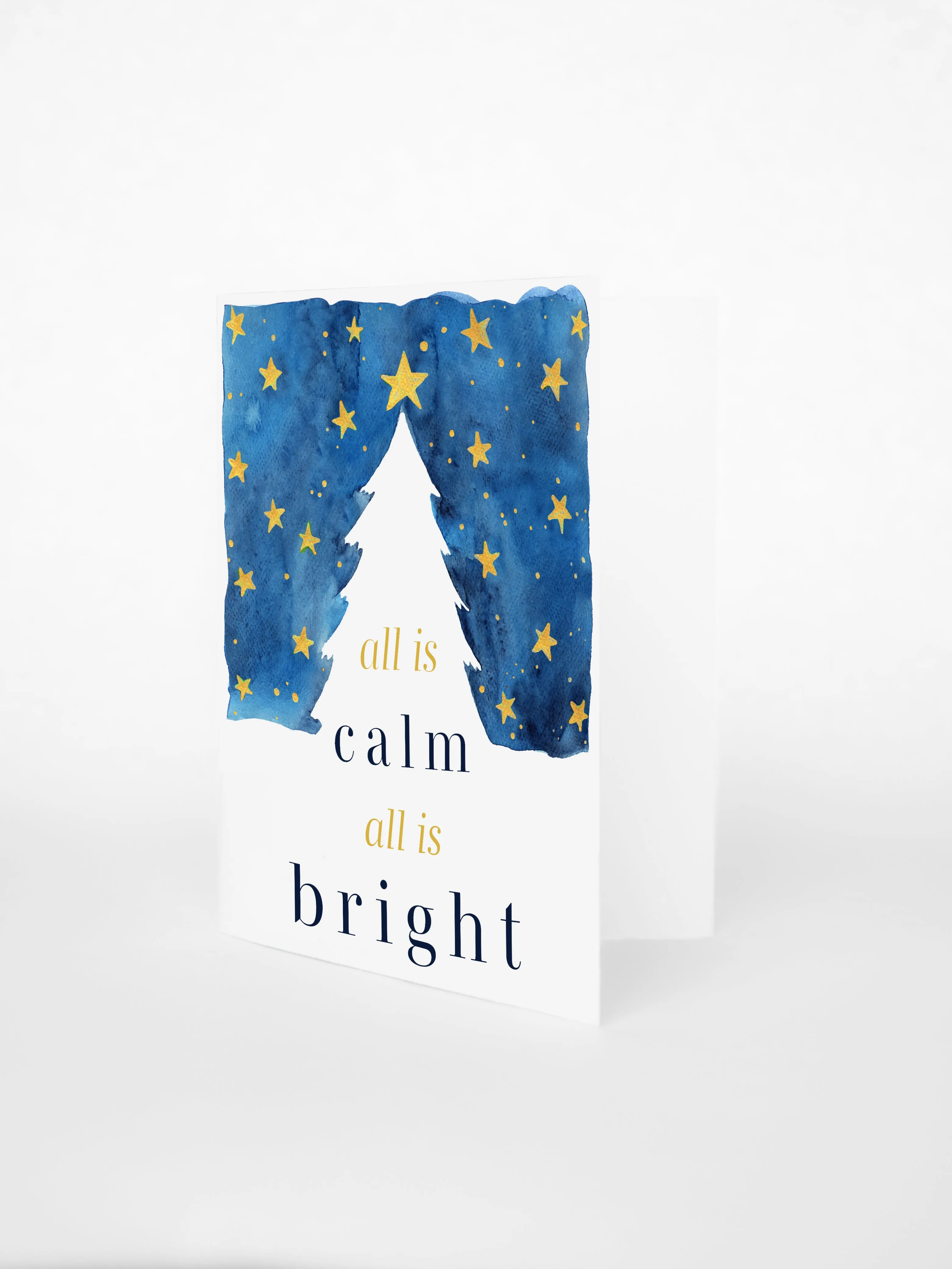 All is Calm All is Bright Holiday Card