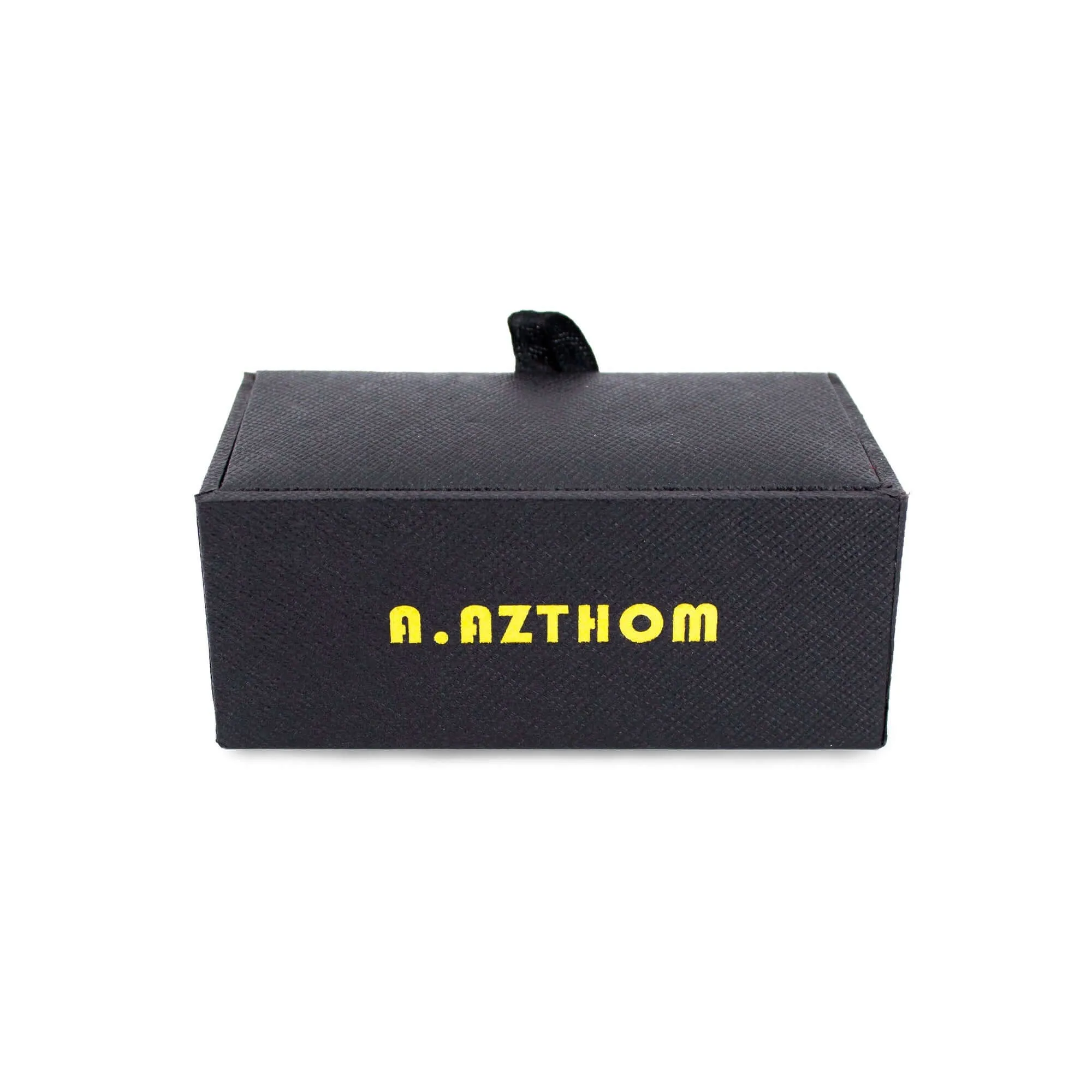 Azthom Enamel Black Button Covers