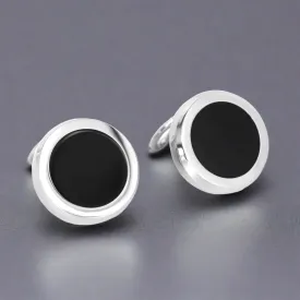 Azthom Enamel Black Button Covers