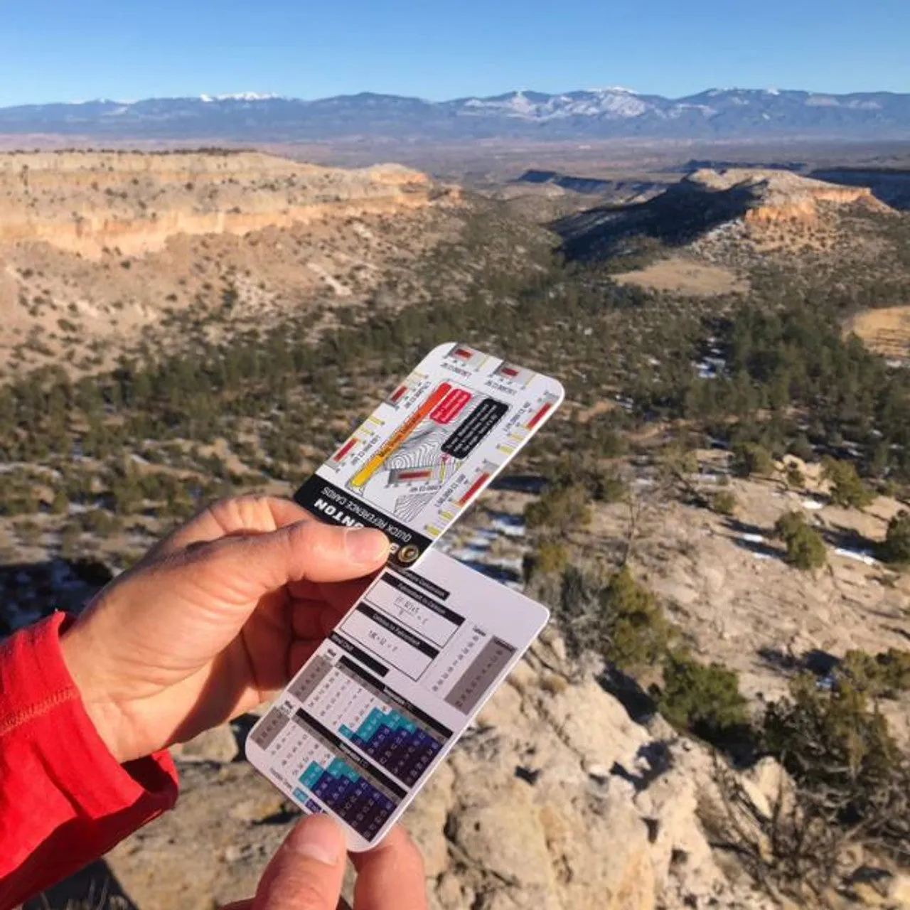 Backcountry Quick Reference Navigation Cards - Topography