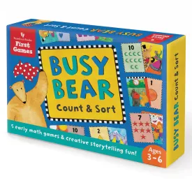 Barefoot Books Busy Bear Count & Sort Game - Educational Math Playset