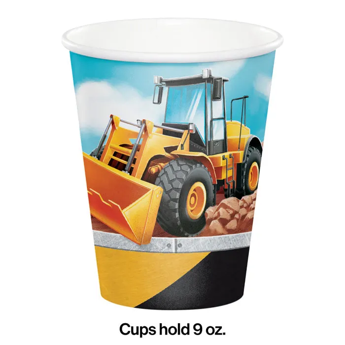 Big Dig Construction Hot/Cold Paper Cups 9 Oz (8/Pkg)