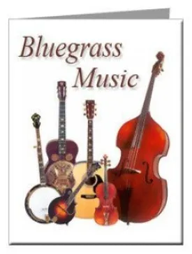 Bluegrass Music Note Cards