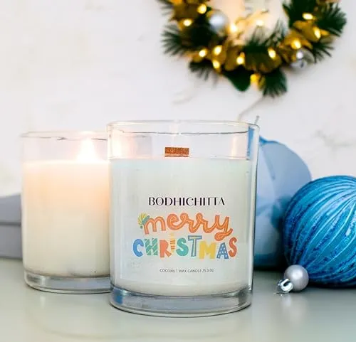 Bodhichitta Christmas Festive Bliss Candle| Elevate Your Holidays with Aromatic Joy (Wax Weight 150gm)