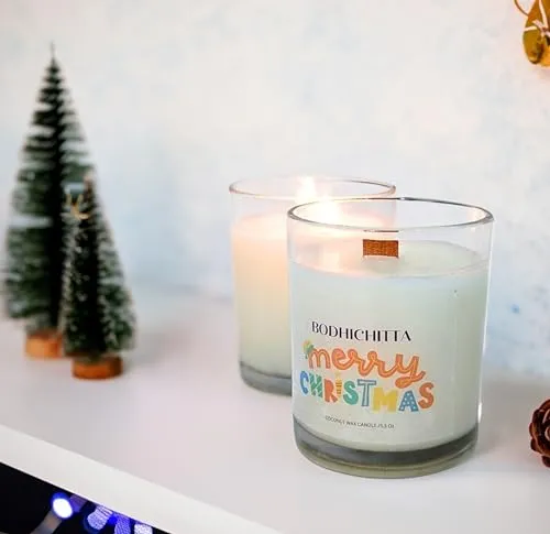 Bodhichitta Christmas Festive Bliss Candle| Elevate Your Holidays with Aromatic Joy (Wax Weight 150gm)