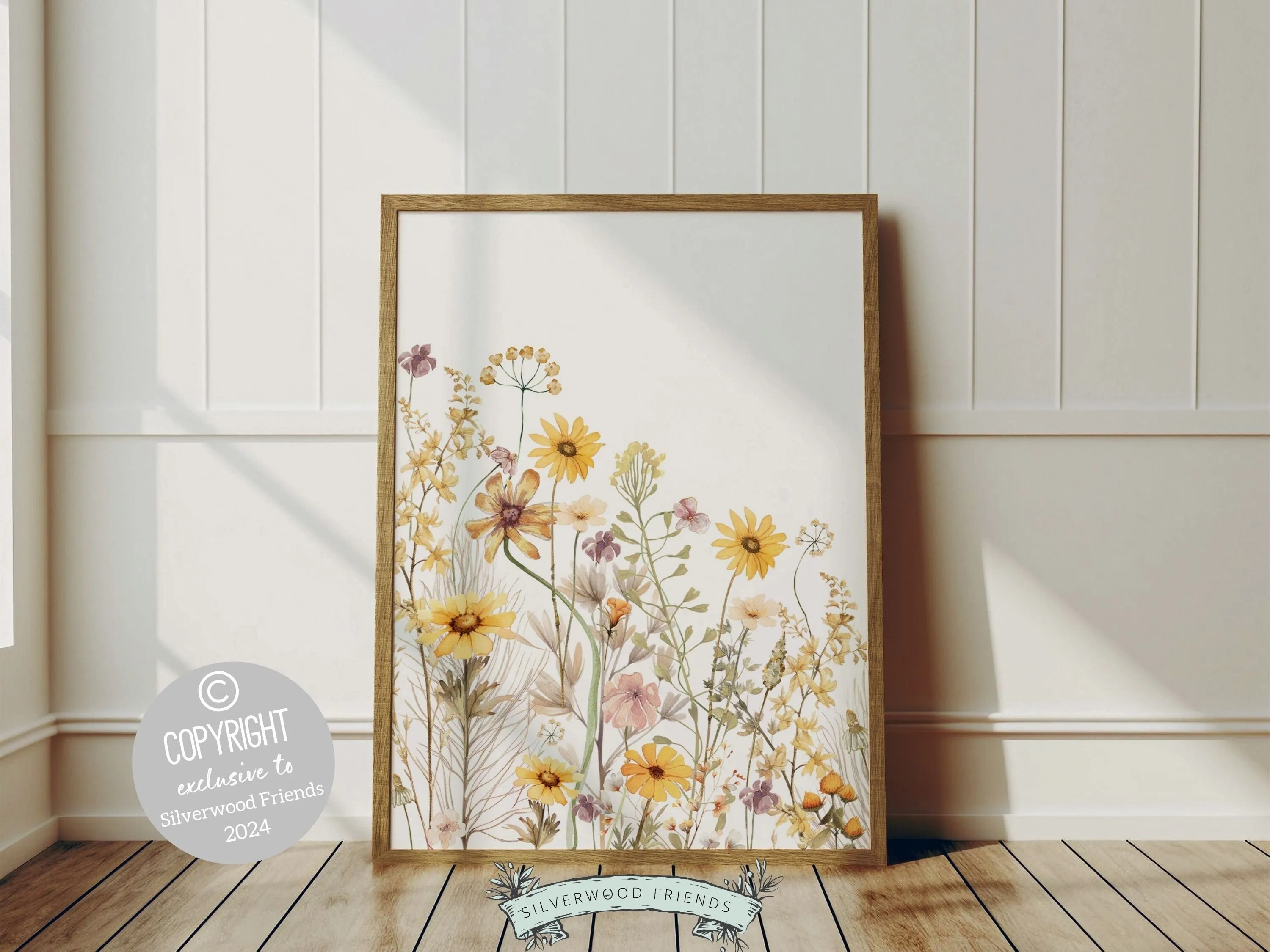 Boho Wildflower Nursery Prints - Personalised