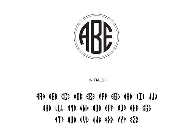 Bold Circle Monogram