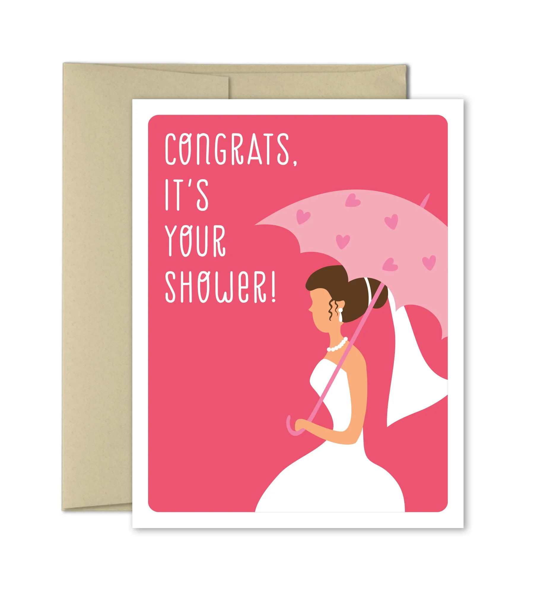 Bridal Shower Card - Wedding Shower Card - Your Shower