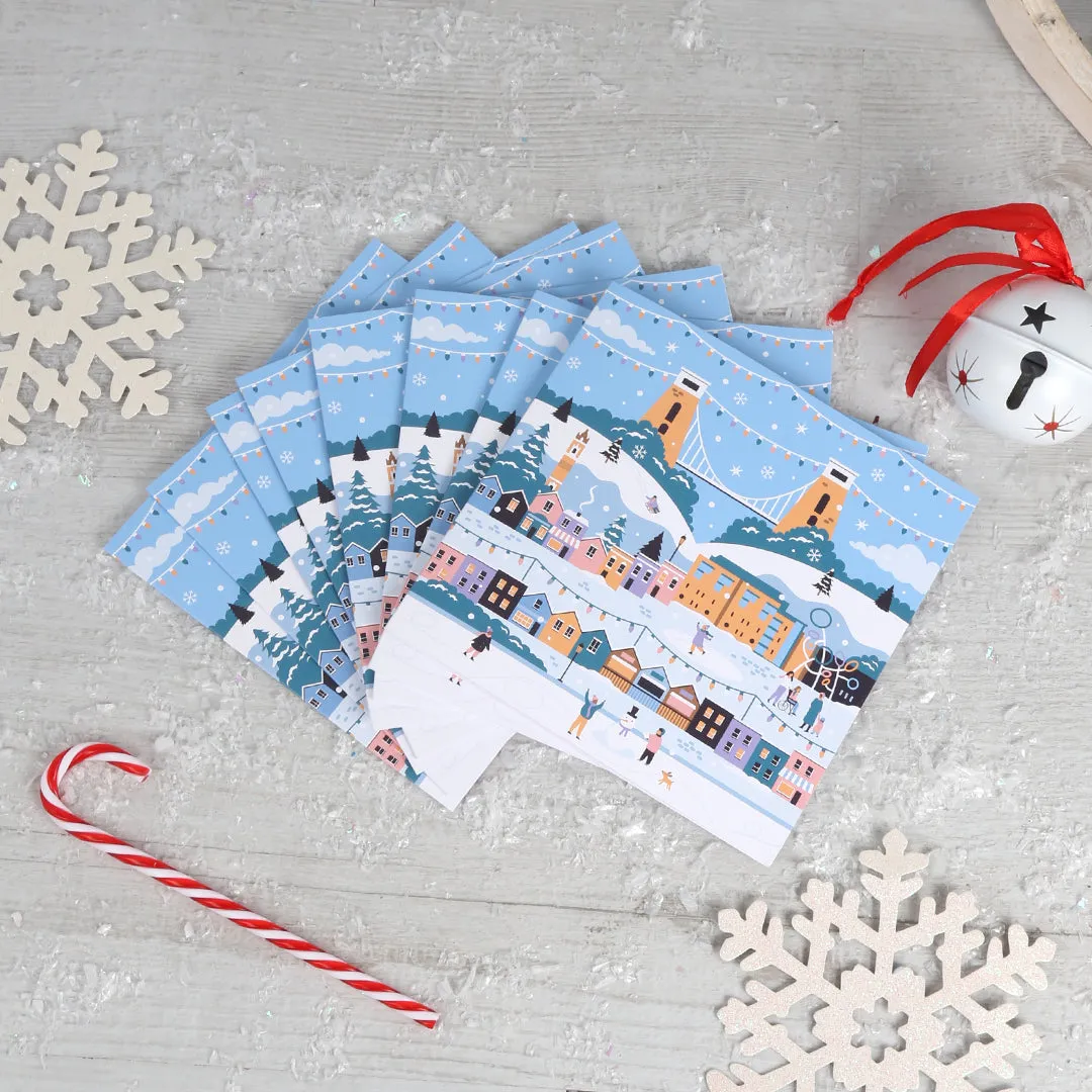 Bristol Winter Greetings Card 8 Pack