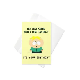 butters greeting card ,birthday card ,southpark birthday card southpark |