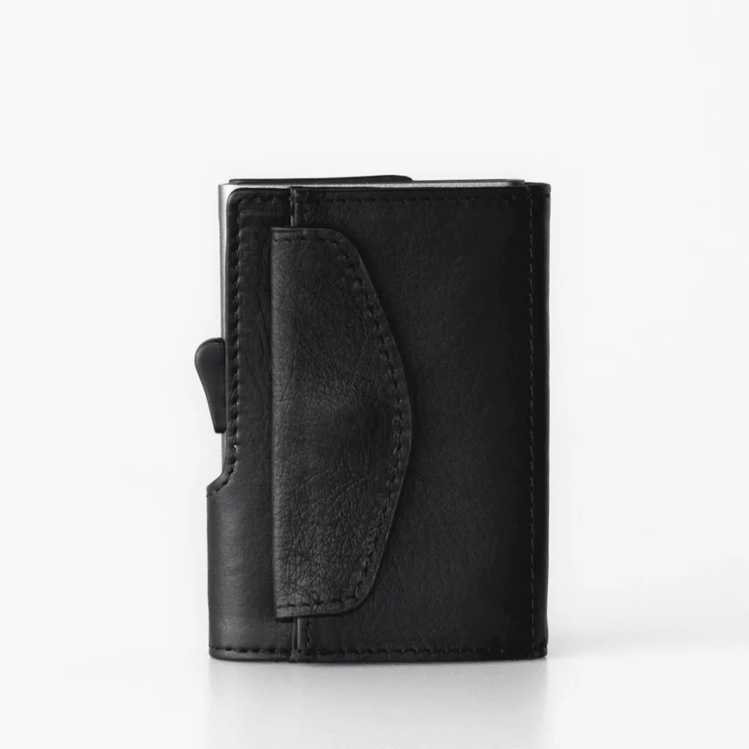 C-Secure Italian Leather Wallet with Coin Pouch