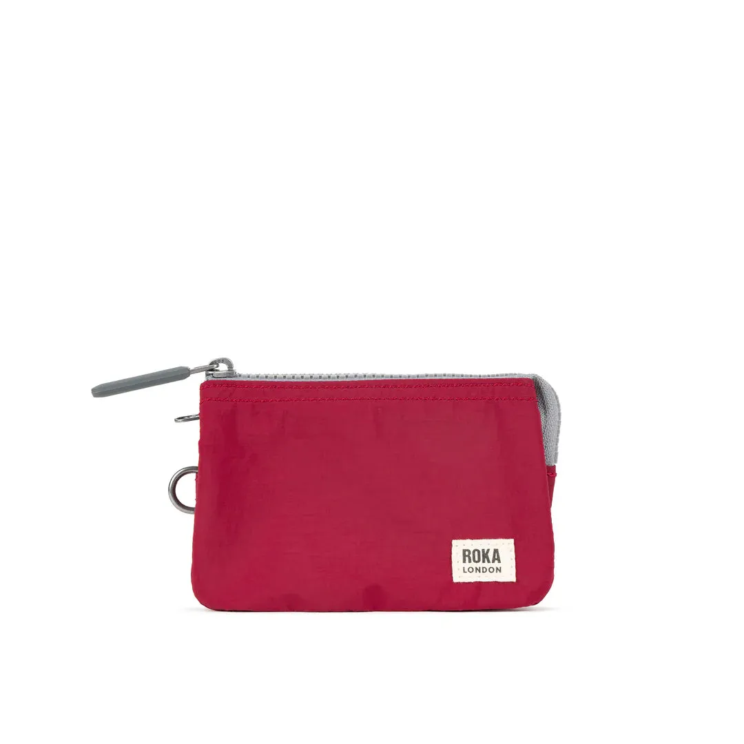 Carnaby Small Recycled Canvas Wallet - Berry