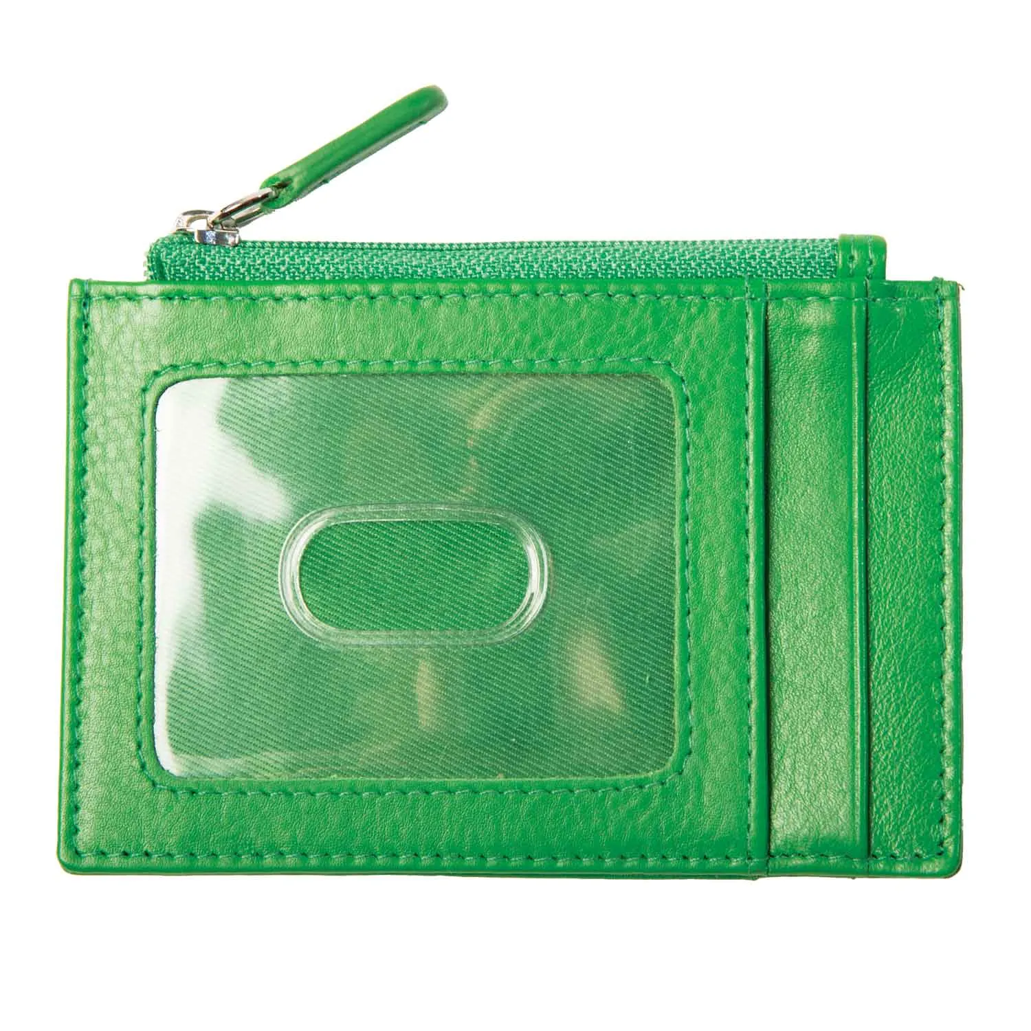 Celtic Knot Leather ID Holder- Emerald