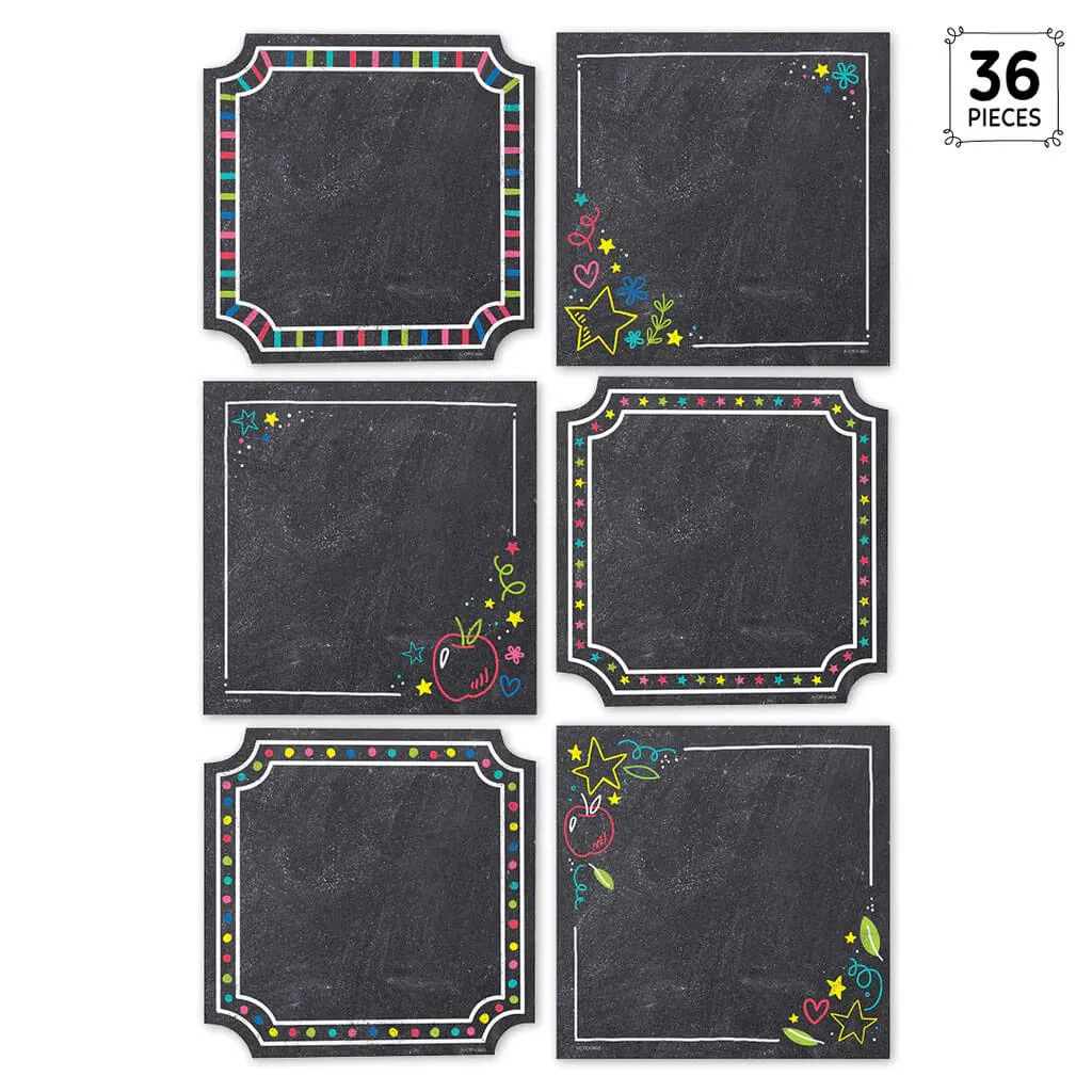 Chalk It Up! Colorful Chalk Cards 6in Designer Cut-Outs