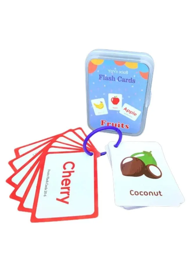 Children Learning Cards: Educational Flashcards for kids, Fruits