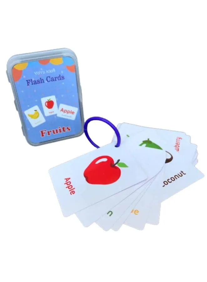 Children Learning Cards: Educational Flashcards for kids, Fruits