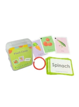 Children Learning Cards: Educational Flashcards for kids, Vegetables