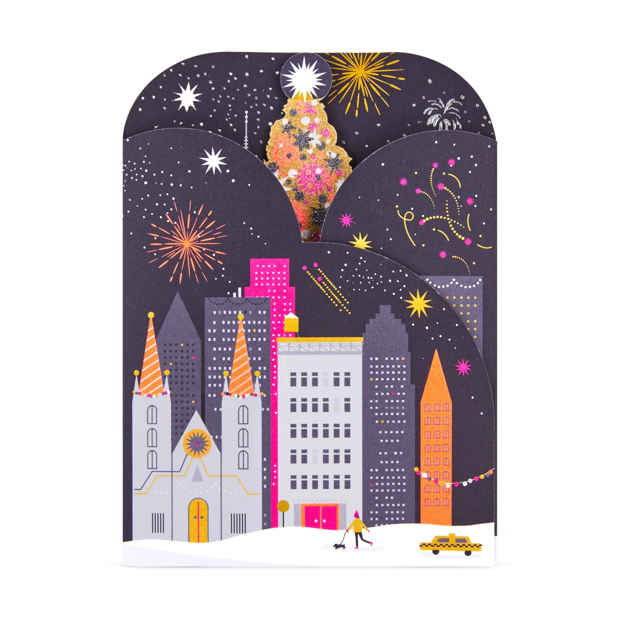 City Skaters Holiday Pop-Up Cards - Set of 8