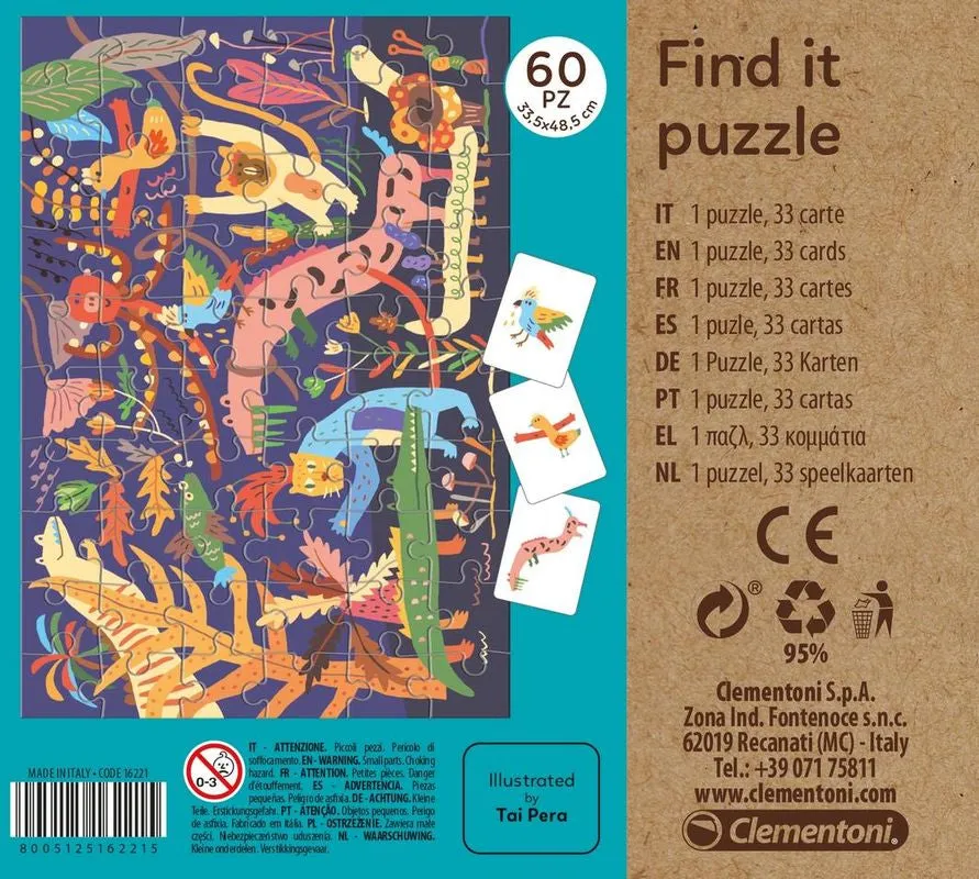 Clementoni 60 Piece Find It Puzzle Summer