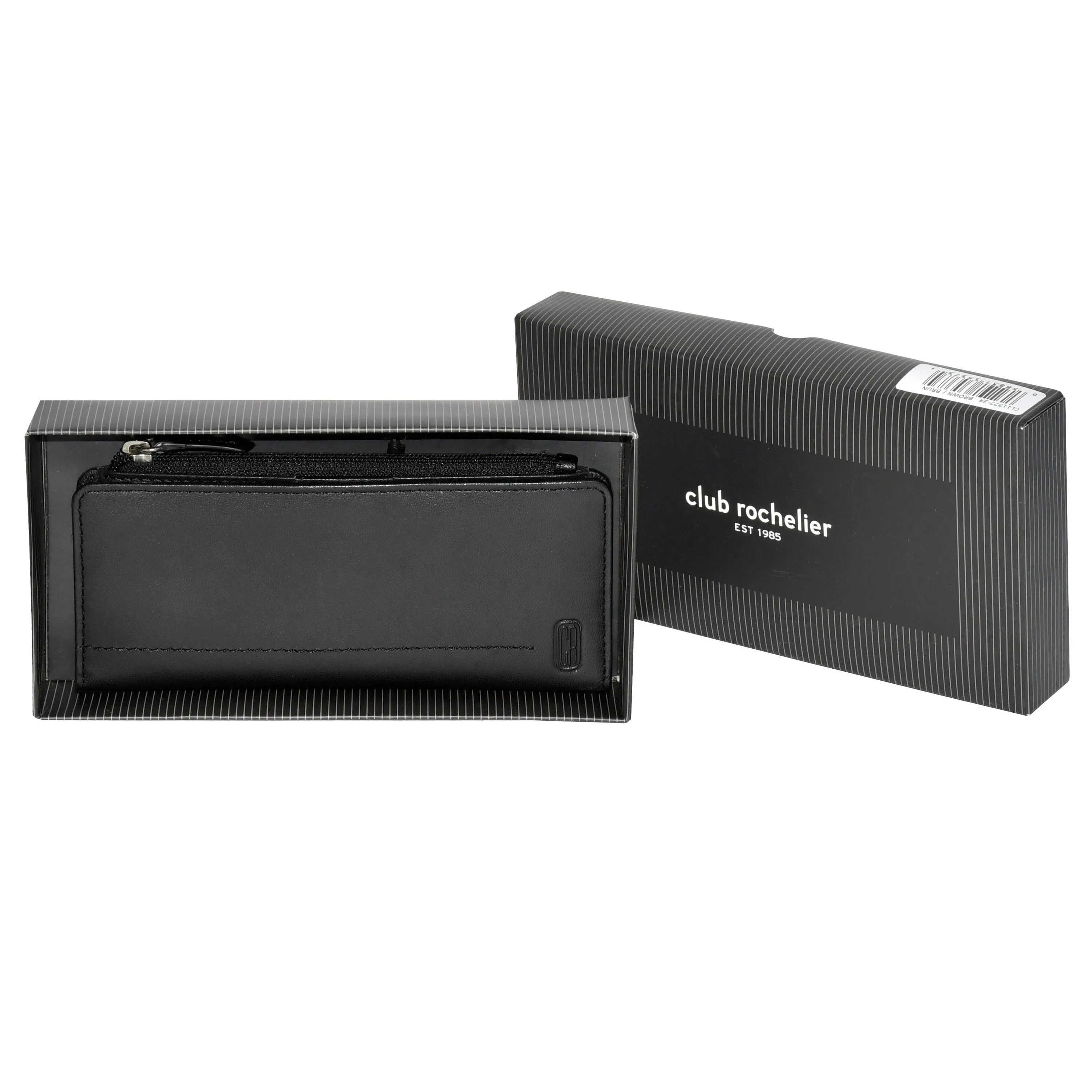 Club Rochelier Ladies' Slim Clutch Wallet With Top Zipper