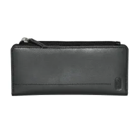 Club Rochelier Ladies' Slim Clutch Wallet With Top Zipper