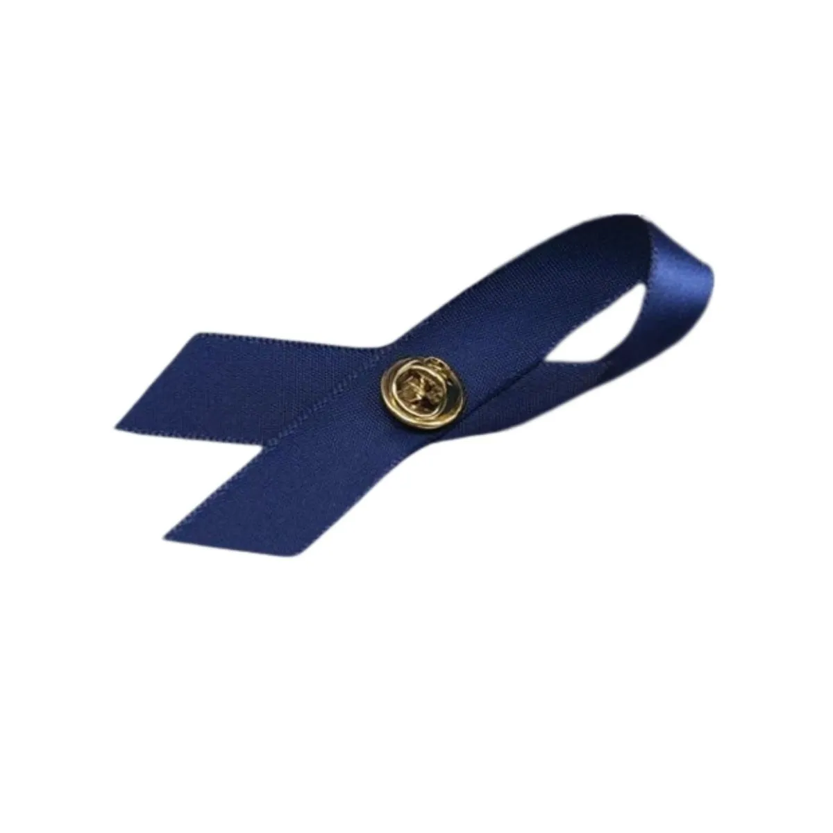 Colon Cancer Awareness Blue Satin Ribbon Pins