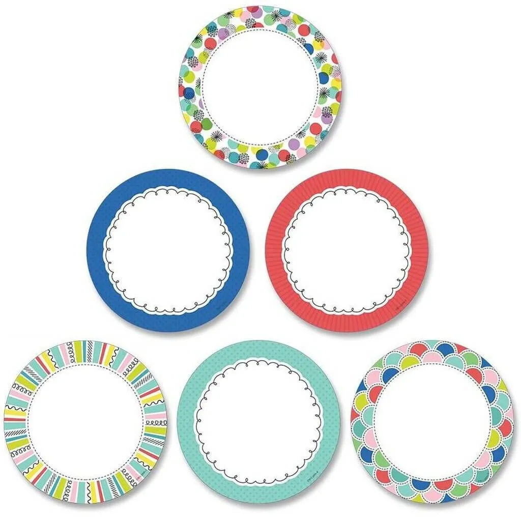 Color Pop Dots 3in Designer Cut Outs