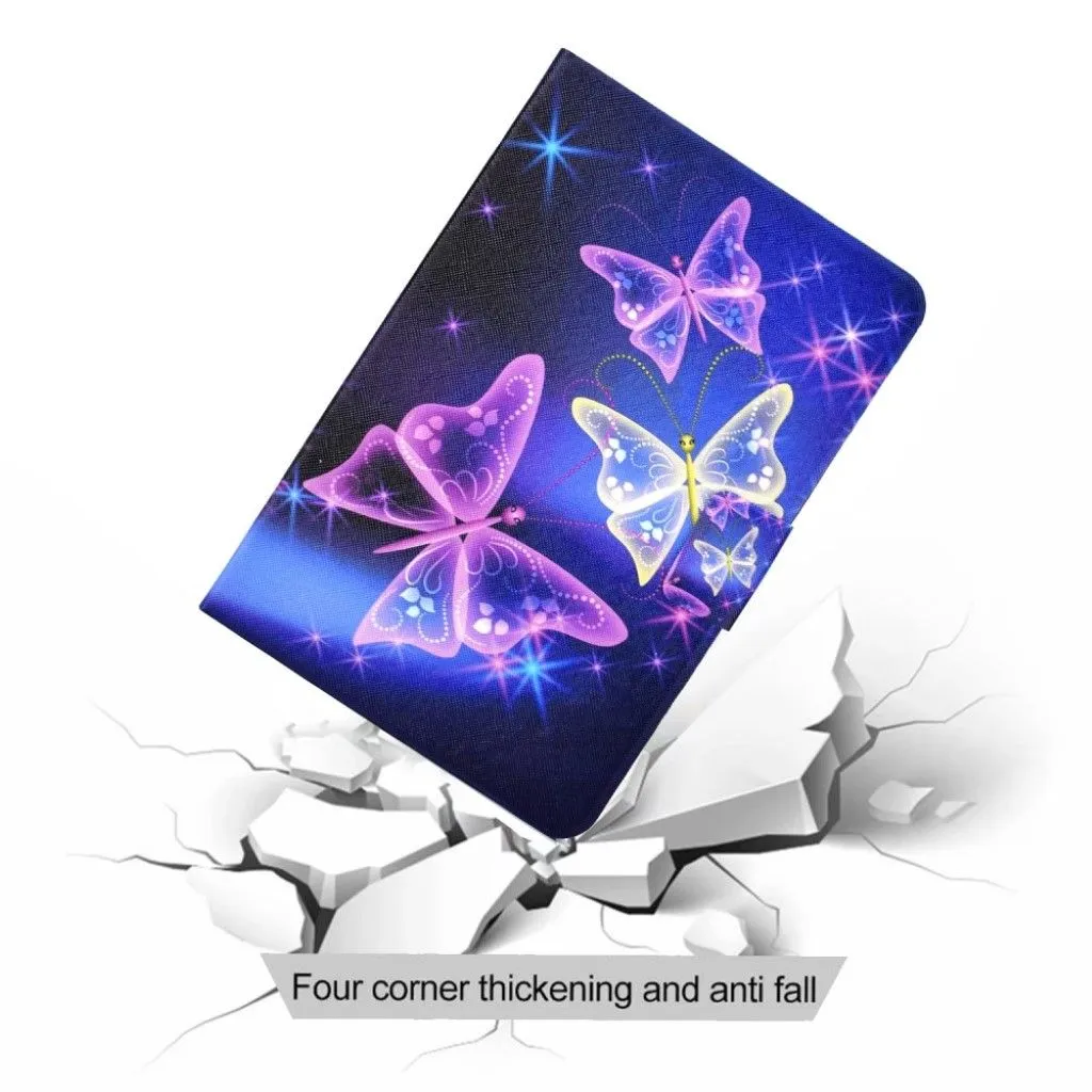 Cool pattern leather case for Lenovo Tab M10 - Purple Butterflies