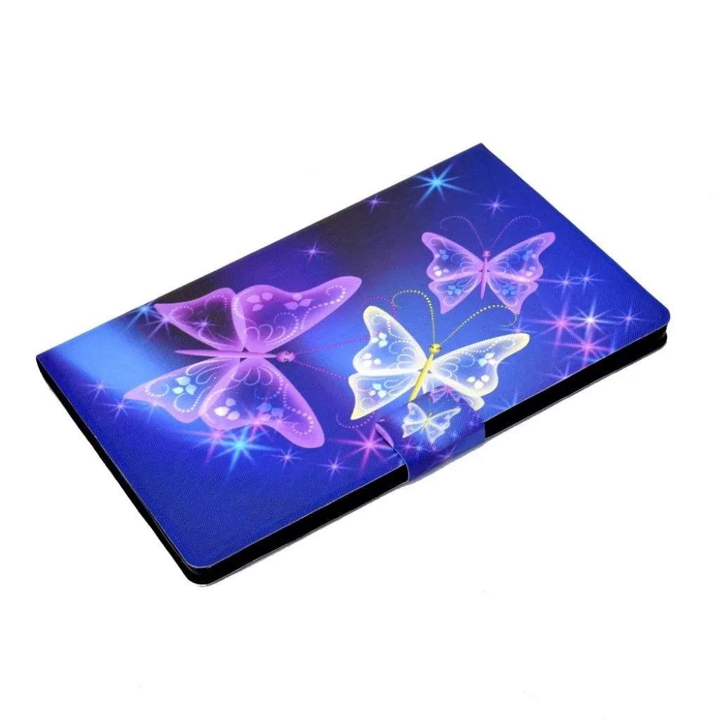 Cool pattern leather case for Lenovo Tab M10 - Purple Butterflies