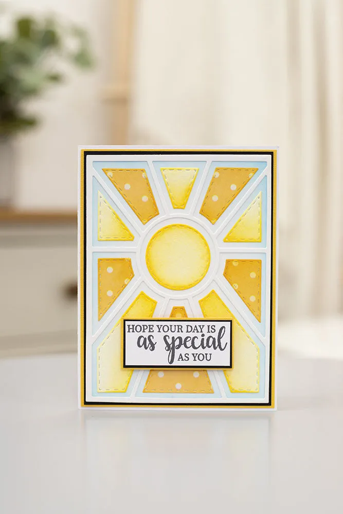 Crafter's Companion Create A Card Metal Dies Warm Sunbeam