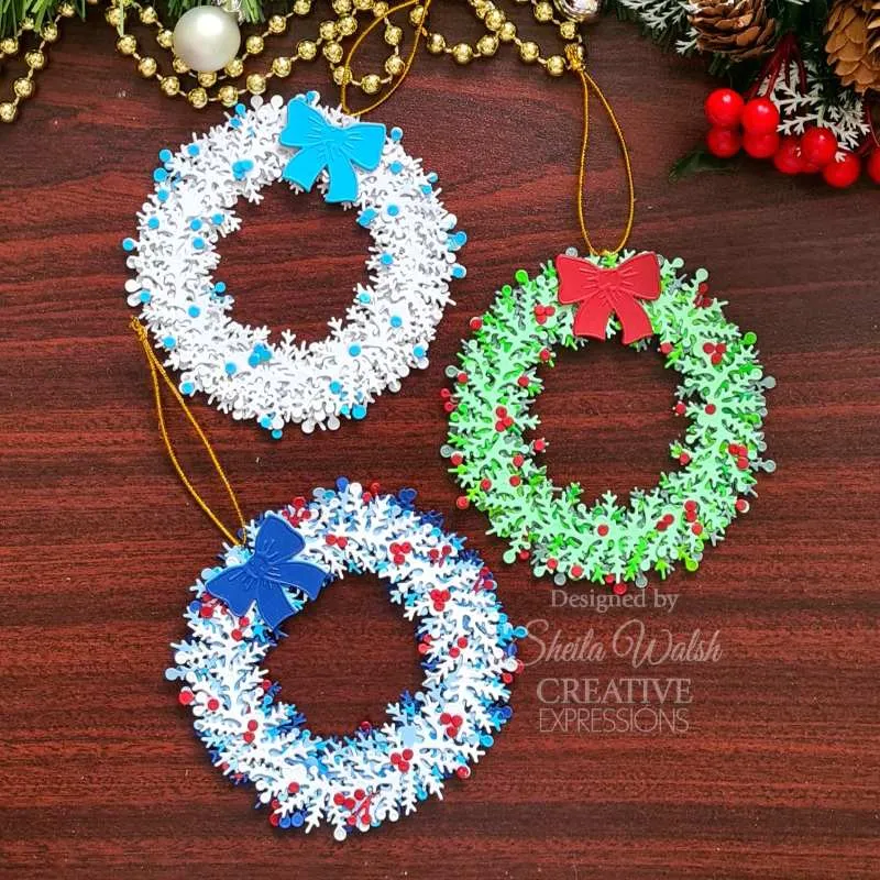 Creative Expressions Craft Dies By Sue Wilson - Festive Collection - Build A Wreath