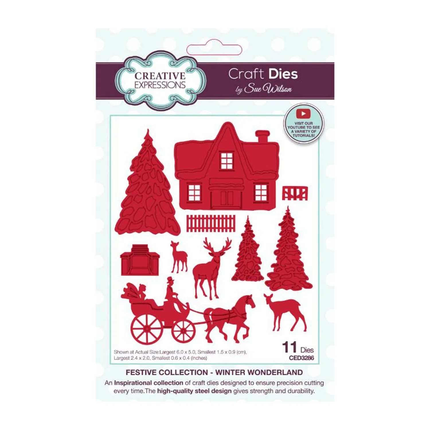 Creative Expressions Craft Dies By Sue Wilson - Festive Collection - Winter Wonderland