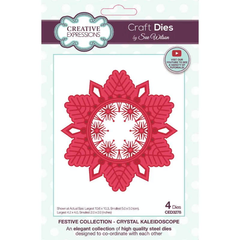 Creative Expressions Sue Wilson Festive Crystal Kaleidoscope Craft Die