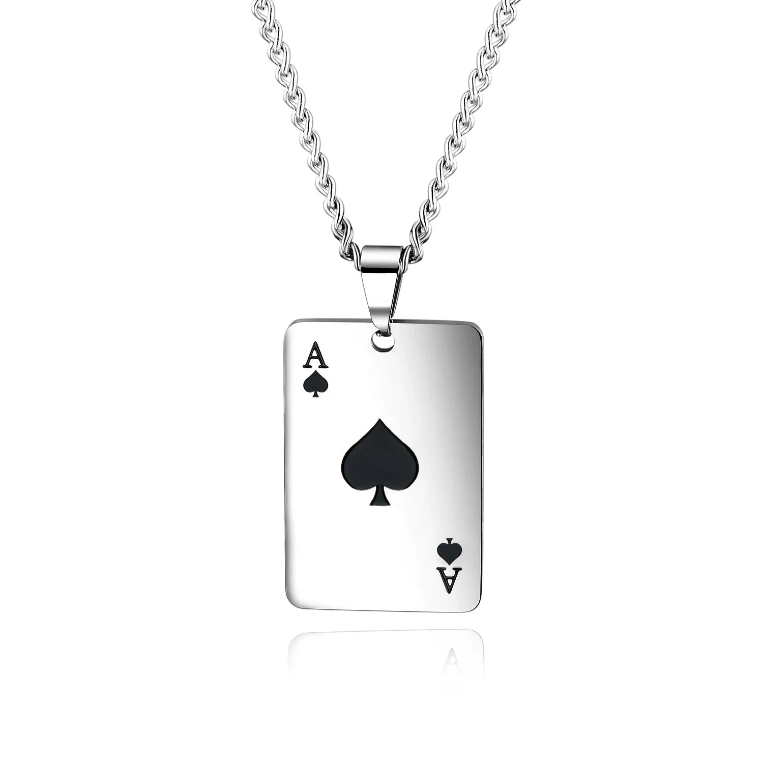 Creative Playing Cards Heart Pendant