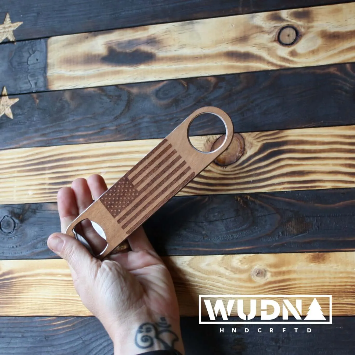 Customizable Industrial Wood Bottle Opener (Professional Speed Opener)