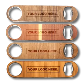 Customizable Industrial Wood Bottle Opener (Professional Speed Opener)