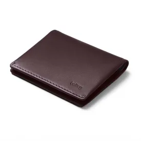 Deep Plum Slim Sleeve Leather Wallet