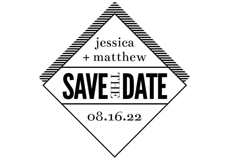 Diamond Save The Date