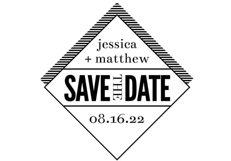 Diamond Save The Date