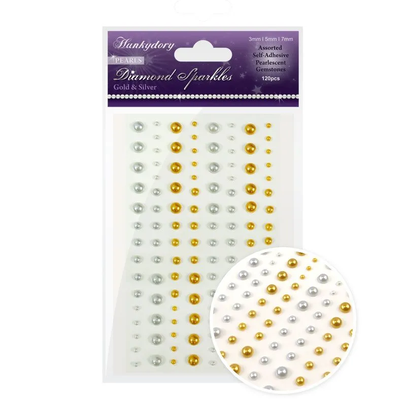 Diamond Sparkles Gemstones - Precious Pearls - Gold & Silver