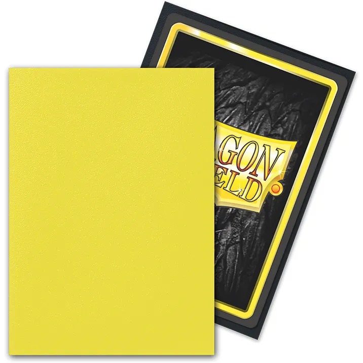 Dragon Shield Sleeves DUAL MATTE - Lightning Yellow Ailia (100pk)