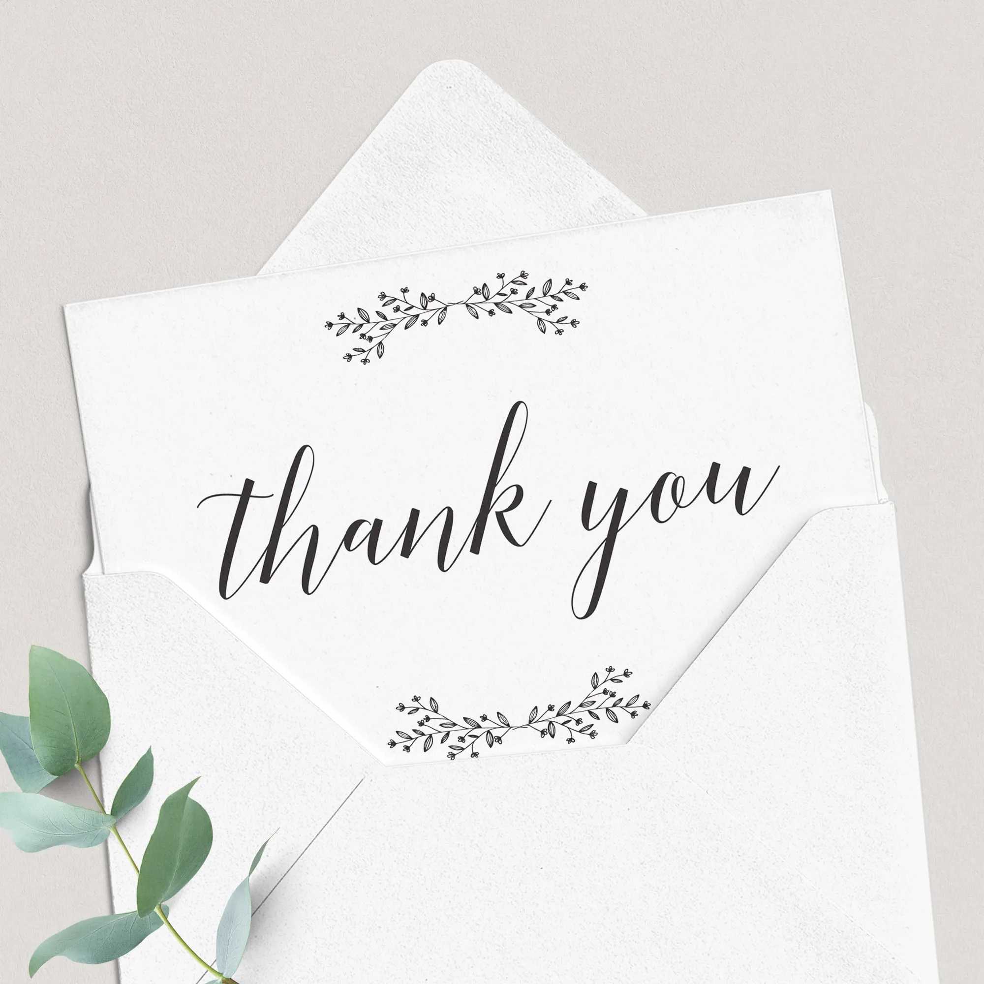 Elegant Thank You Cards Printable