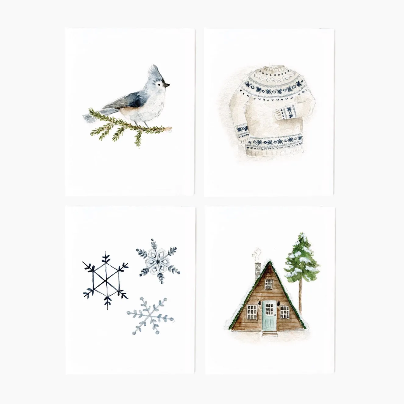 Emily Lex Assorted Winter Notecard Set of 8