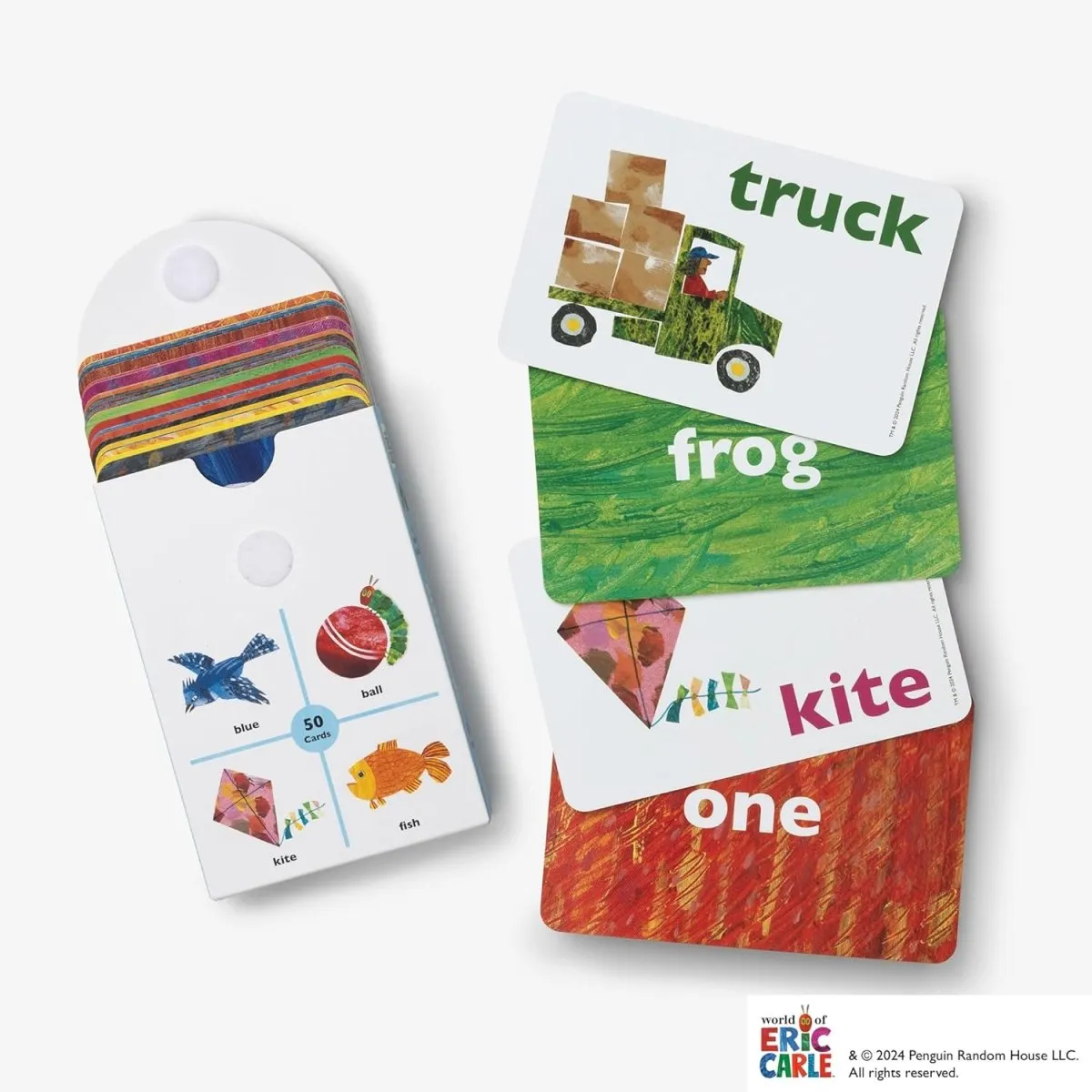 Eric Carle First Words Flashcards: 50 Cards for Beginning Readers