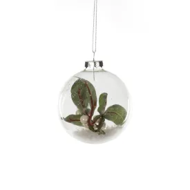 Glass Mistletoe Bauble 8cm