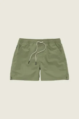 Green Nylon Swim Shorts