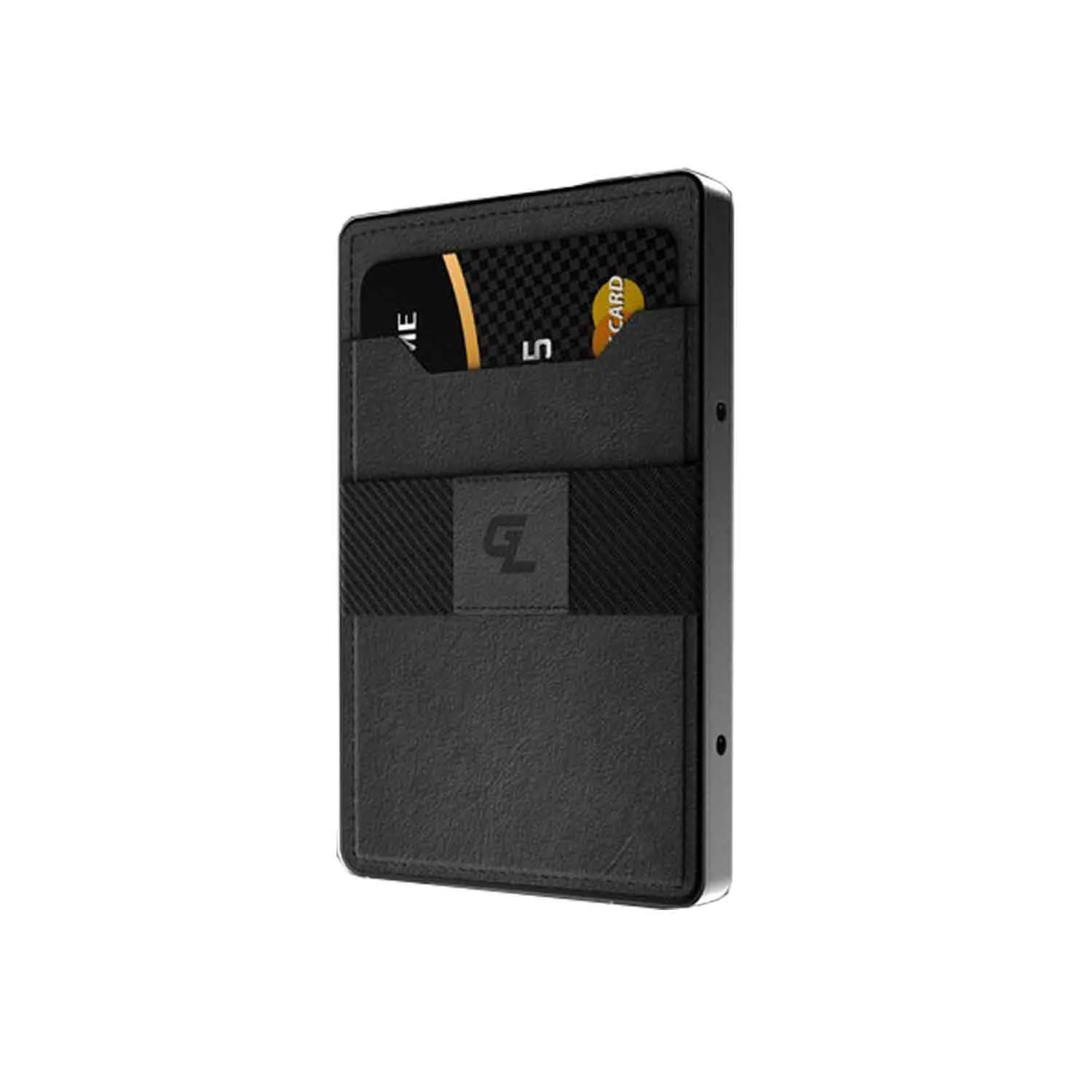 Groove Life Groove Wallet (Gun Metal with Black Leather Card Sleeve)