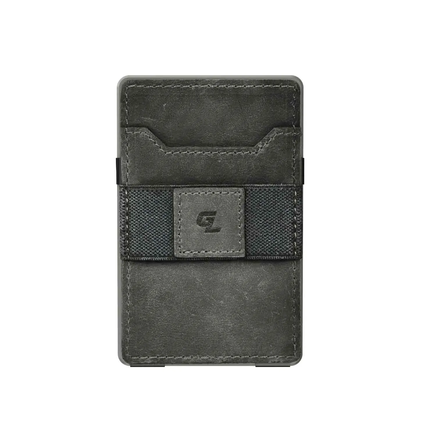 Groove Life Groove Wallet (Gun Metal with Black Leather Card Sleeve)