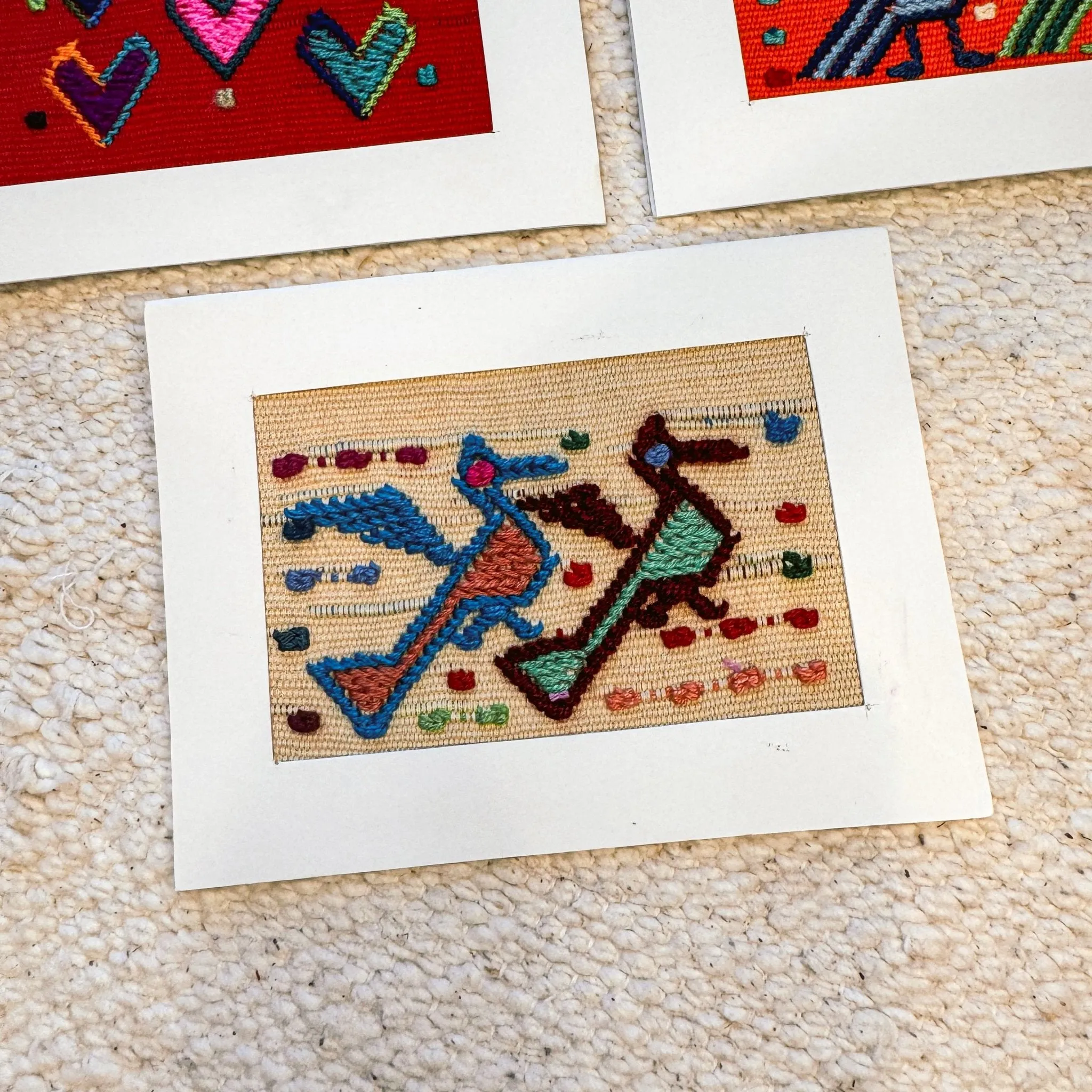 Handwoven Mayan Cards – Set of 3 Unique Greeting Cards